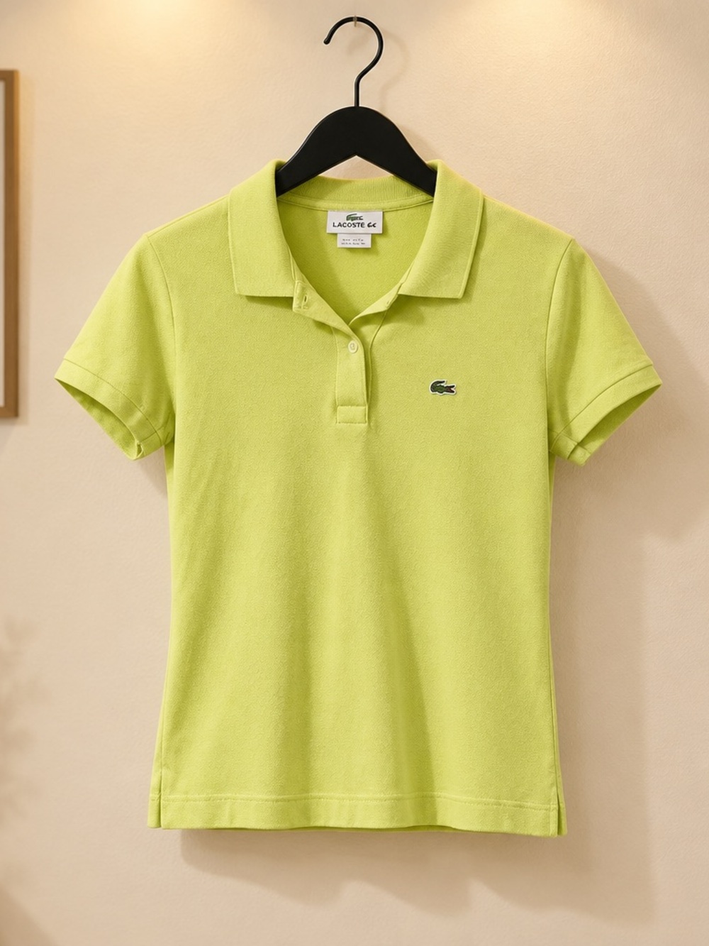 Lacoste Women's Short Sleeve Polo in Lime Green